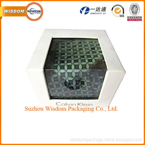 Cute new design transparent handmade paper gift box with window